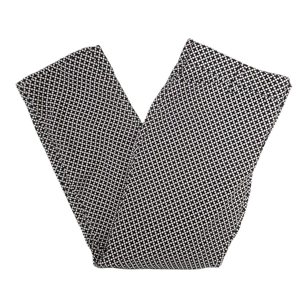 GAP Black and White Checkered Slim Cropped Pants US 2